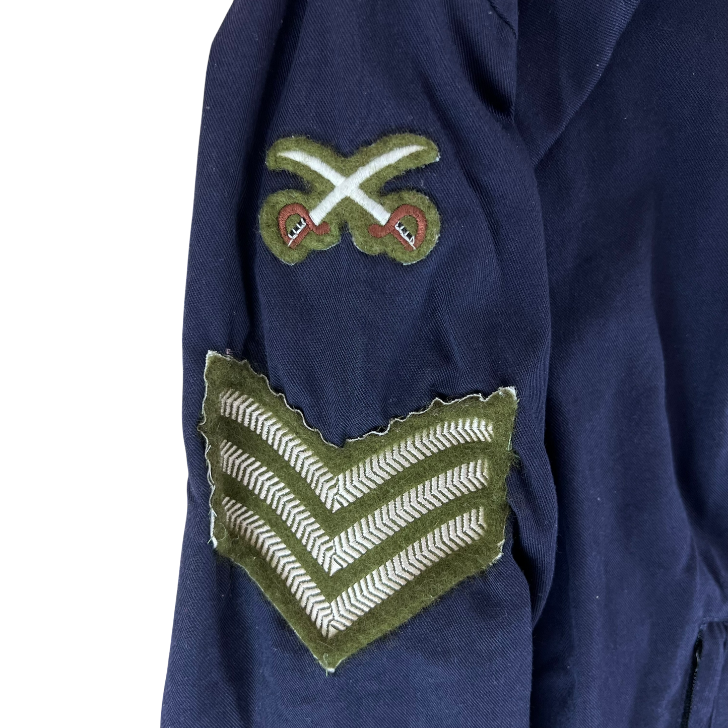 British Army / Tri-Services Navy Blue PTI Tracksuit Top Jacket - Large 180/108