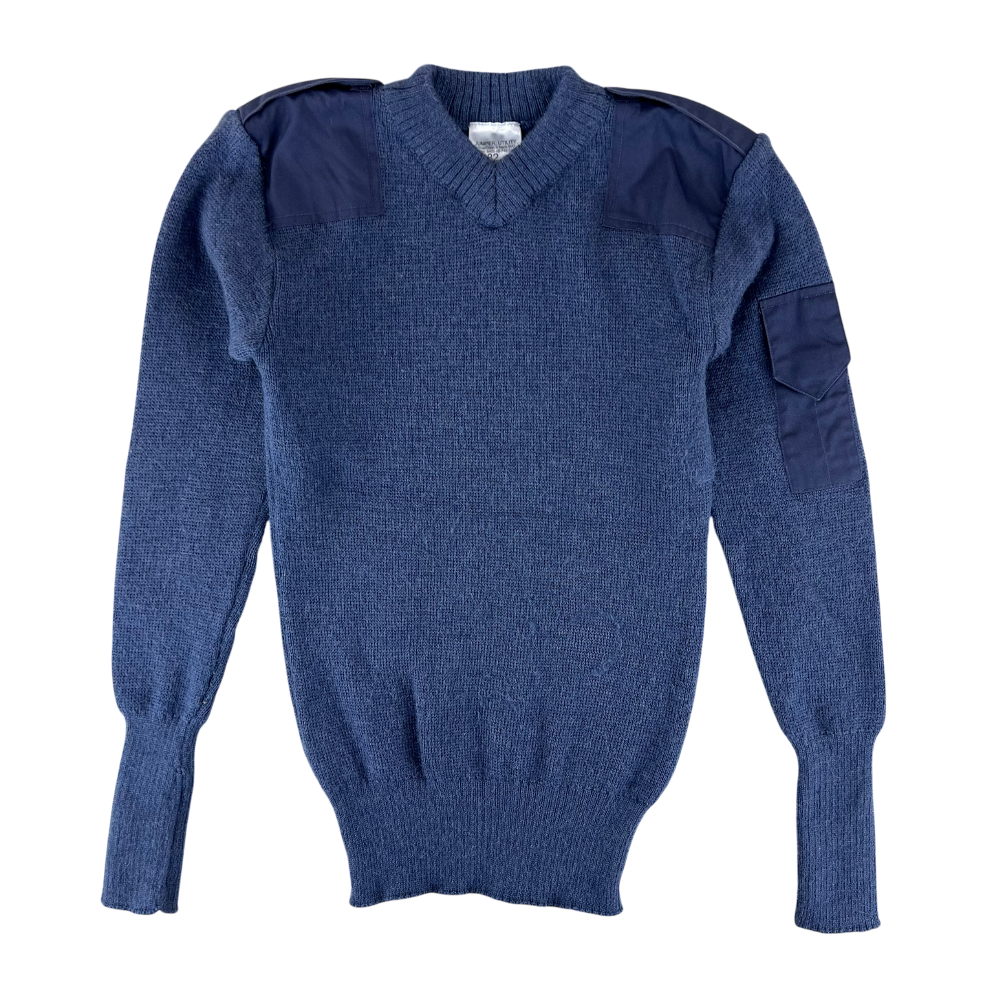 British RAF Wool V Neck Pullover Jersey Jumper - Small 82cm