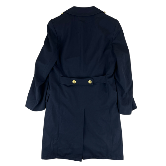 German Navy Three-quarter Gabardine Greatcoat w/ Liner - Small