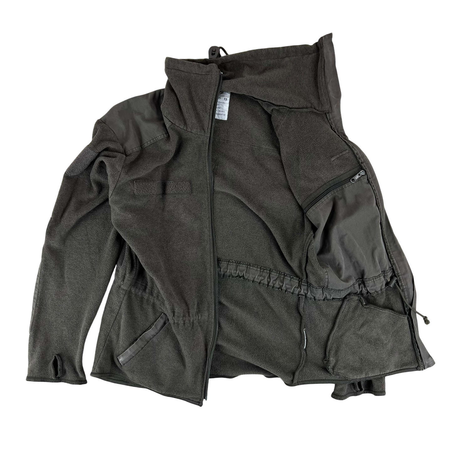 Austrian Army Olive Fleece Cardigan - Medium 96-100 V/VI