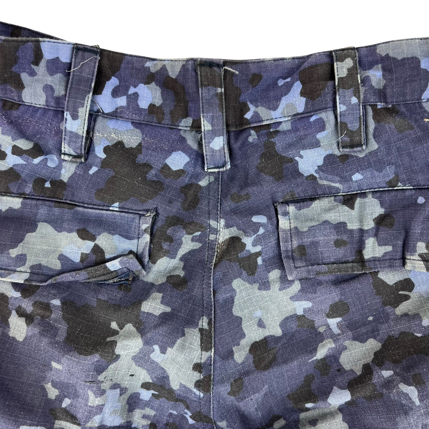 Romanian Navy M2017 Blue Camouflage Ripstop Trousers - W34 L31