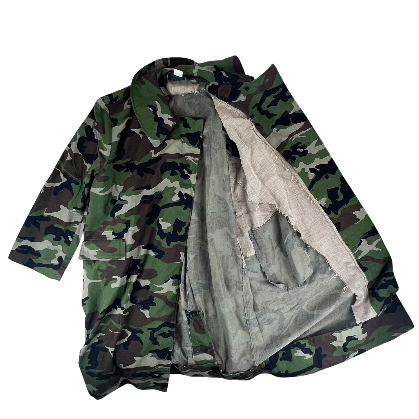 Slovak Army M97 Camouflage Dispatch Trench Coat - XXX Large