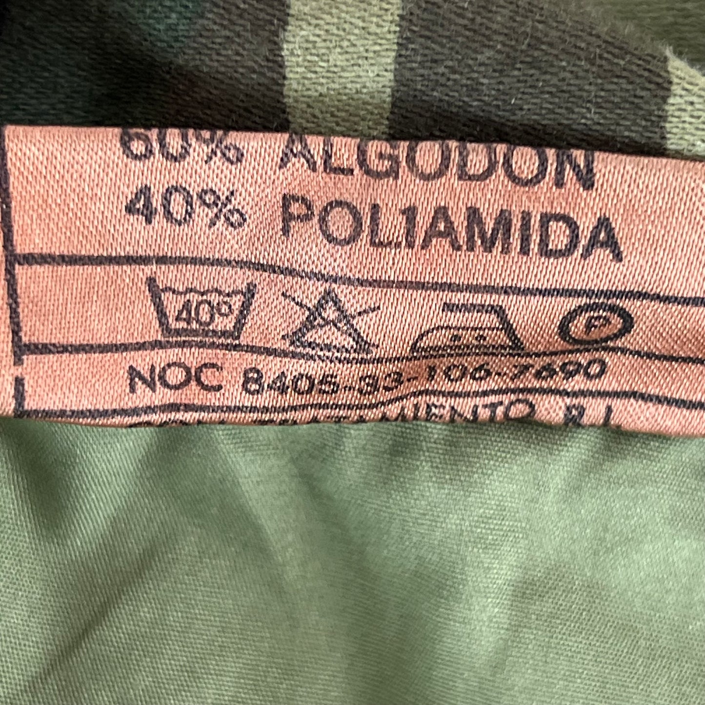 Spanish Army M02 Leaf Camouflage Quilted Jacket - Large