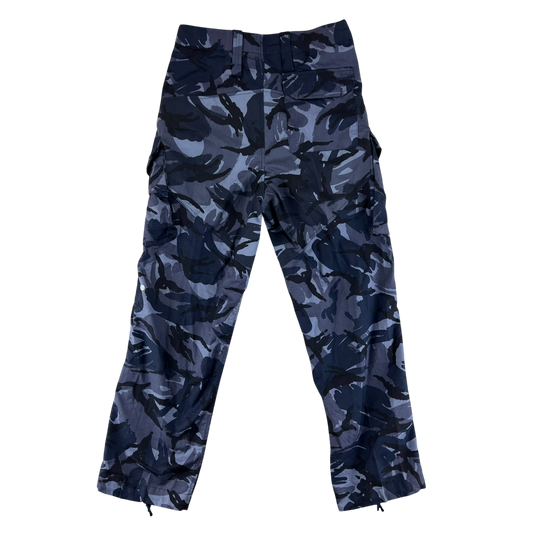 British Army OPFOR Blue DPM Camouflage Combat Trousers - W30 L30.5