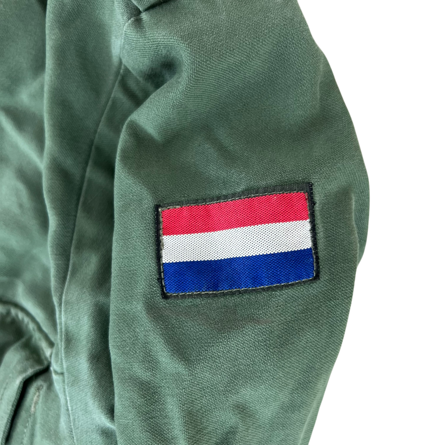 Dutch Army Field Shirt Jacket Green Long Sleeve - Large