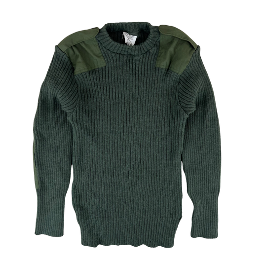 British Army Olive Green Pullover Jumper - Large 112cm