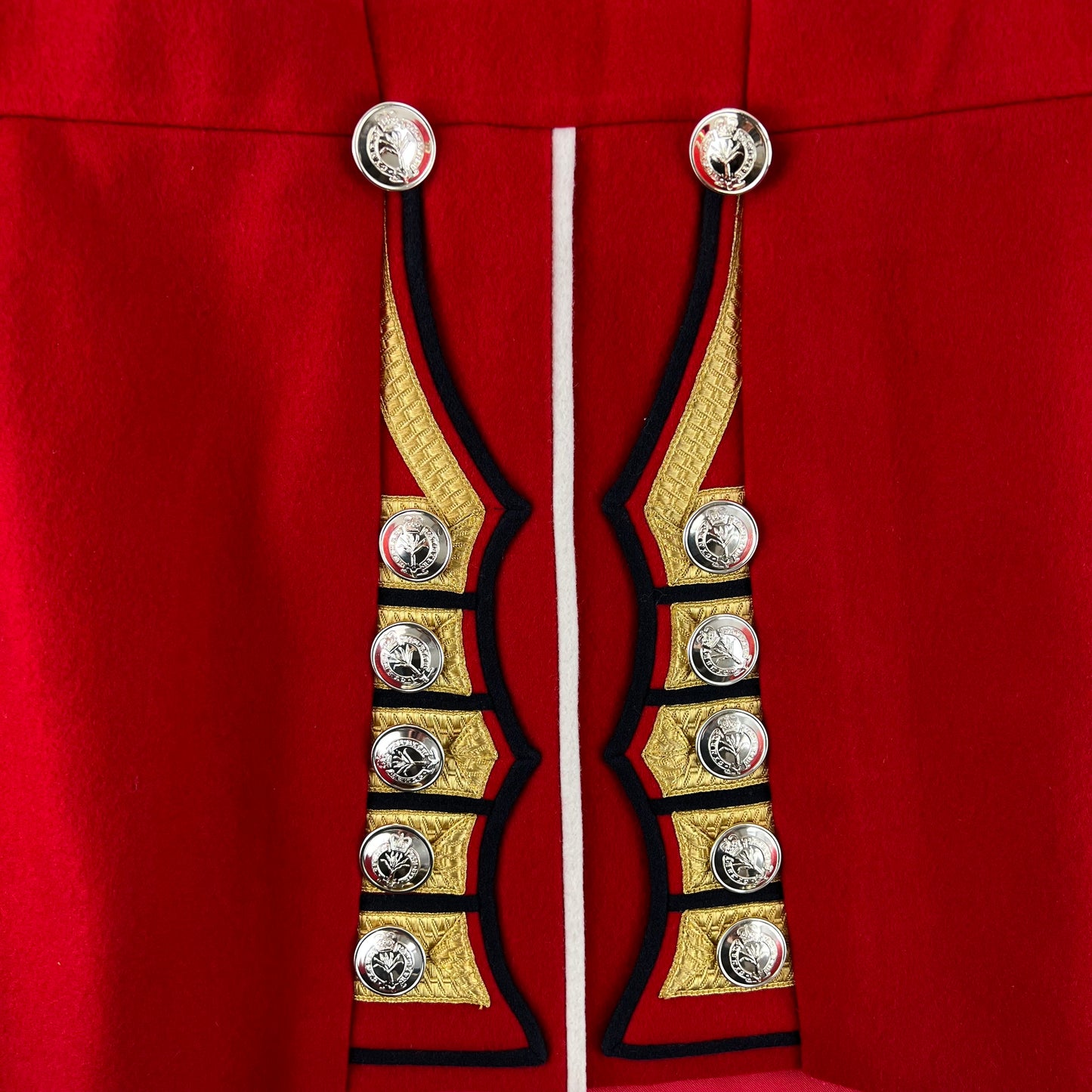 British Army RHQ SGTS Bandsman's Tunic Jacket w/ Wings - Welsh Guards - X Large