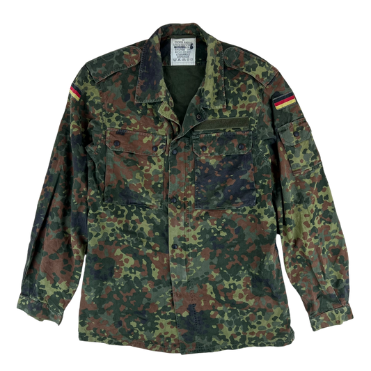 German Army Flecktarn Camouflage Long Sleeve Field Shirt - Medium