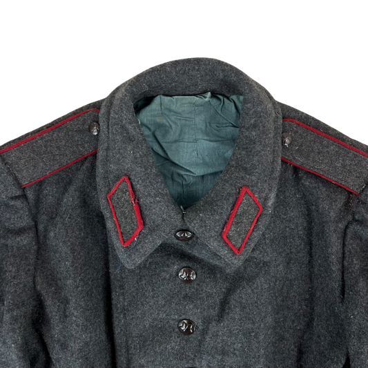 Bulgarian People's Army Grey Wool Greatcoat - Medium