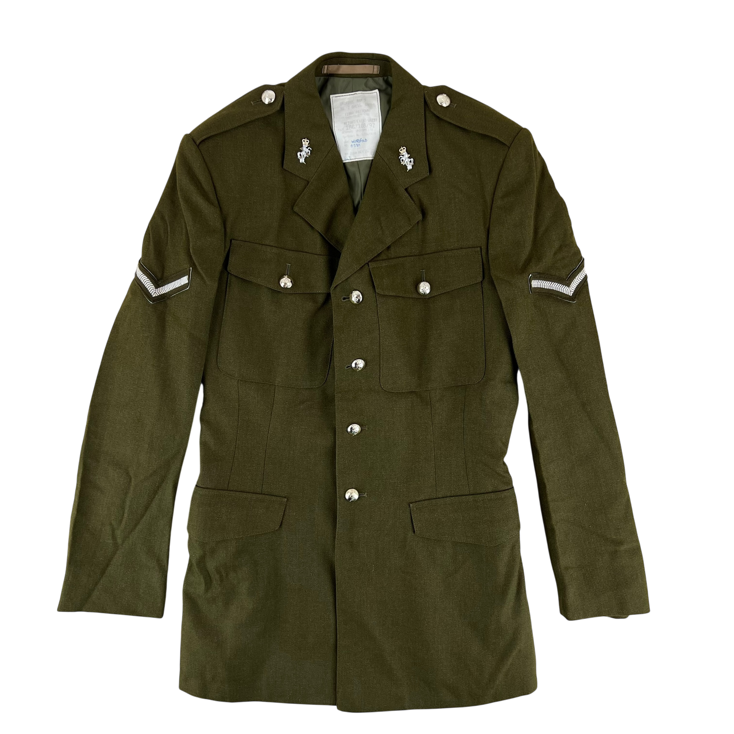 British Army 1980 Pattern No. 2 Olive Green Dress Jacket - REME - Large 188/108