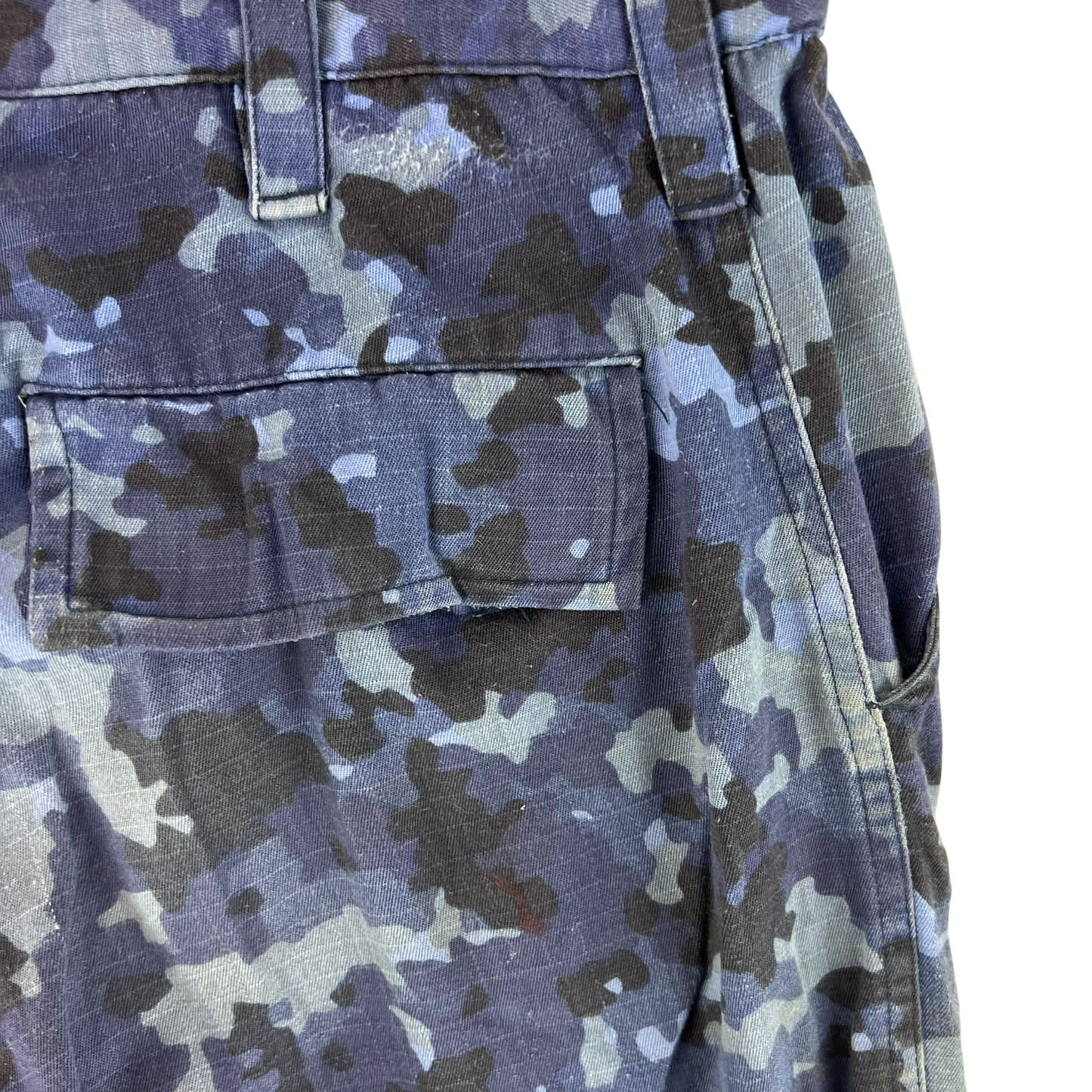 Romanian Navy M2017 Blue Camouflage Ripstop Trousers - W32 L29.5