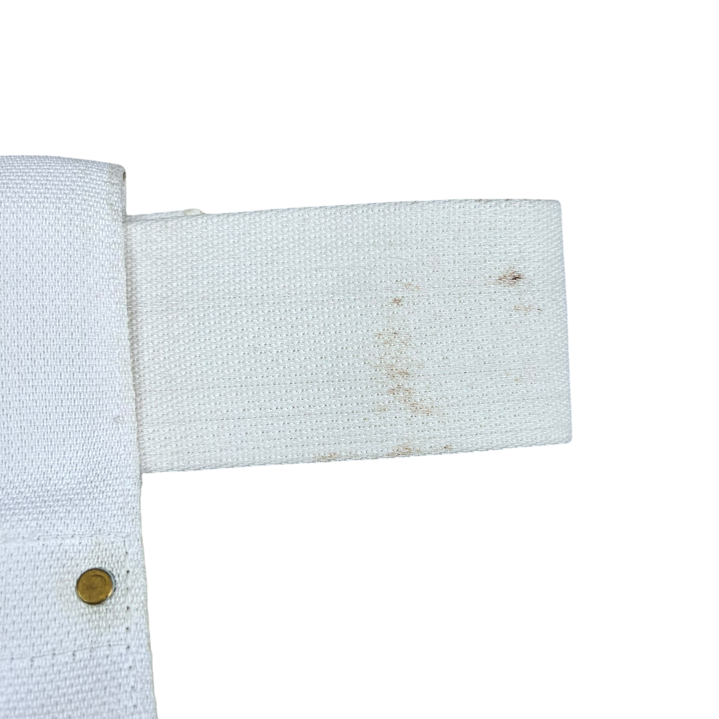 British Army White Dress Belt w/ Frog Scabbard - Large