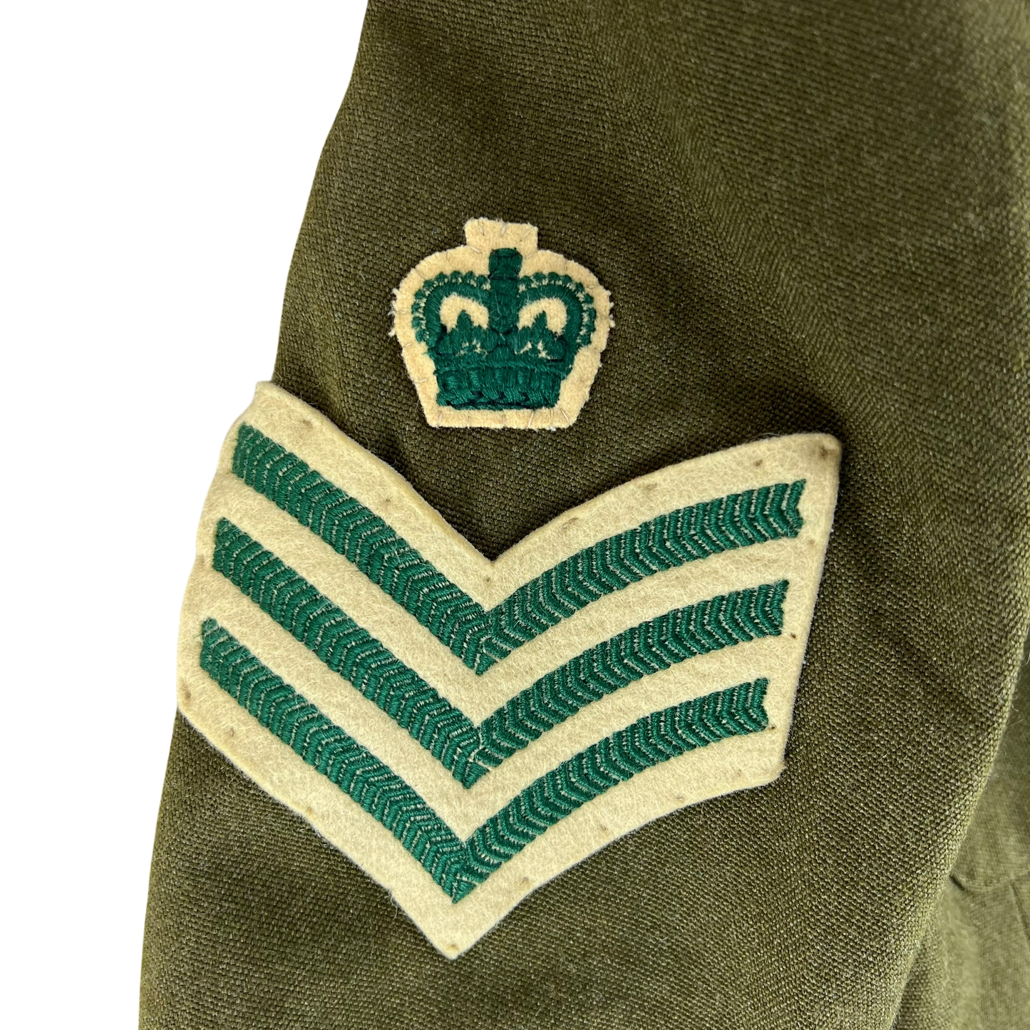 British Army No. 2 Khaki Green Dress Jacket - Light Infantry - Small 182/88