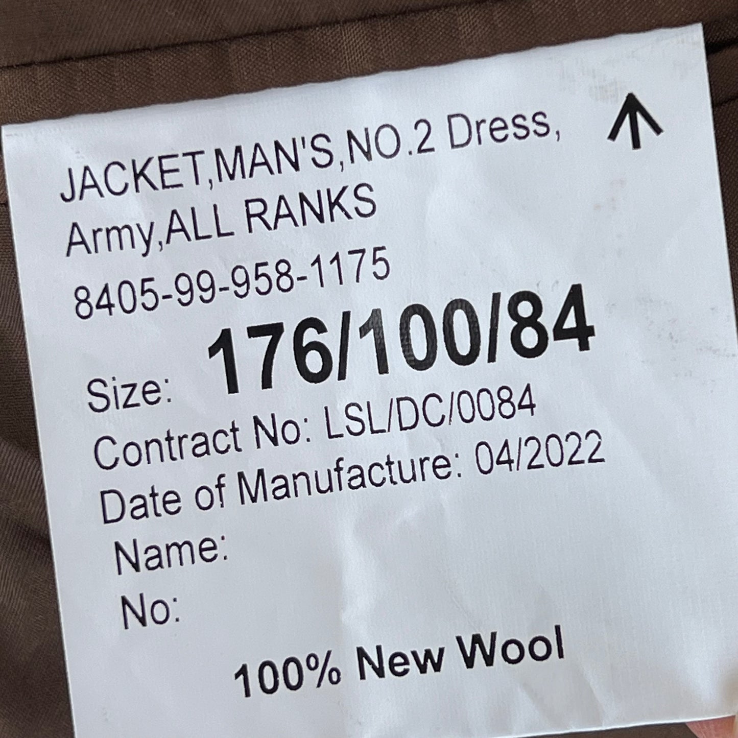 British Army No.2 FAD Dress Jacket - Parachute Regiment - Medium 176/100