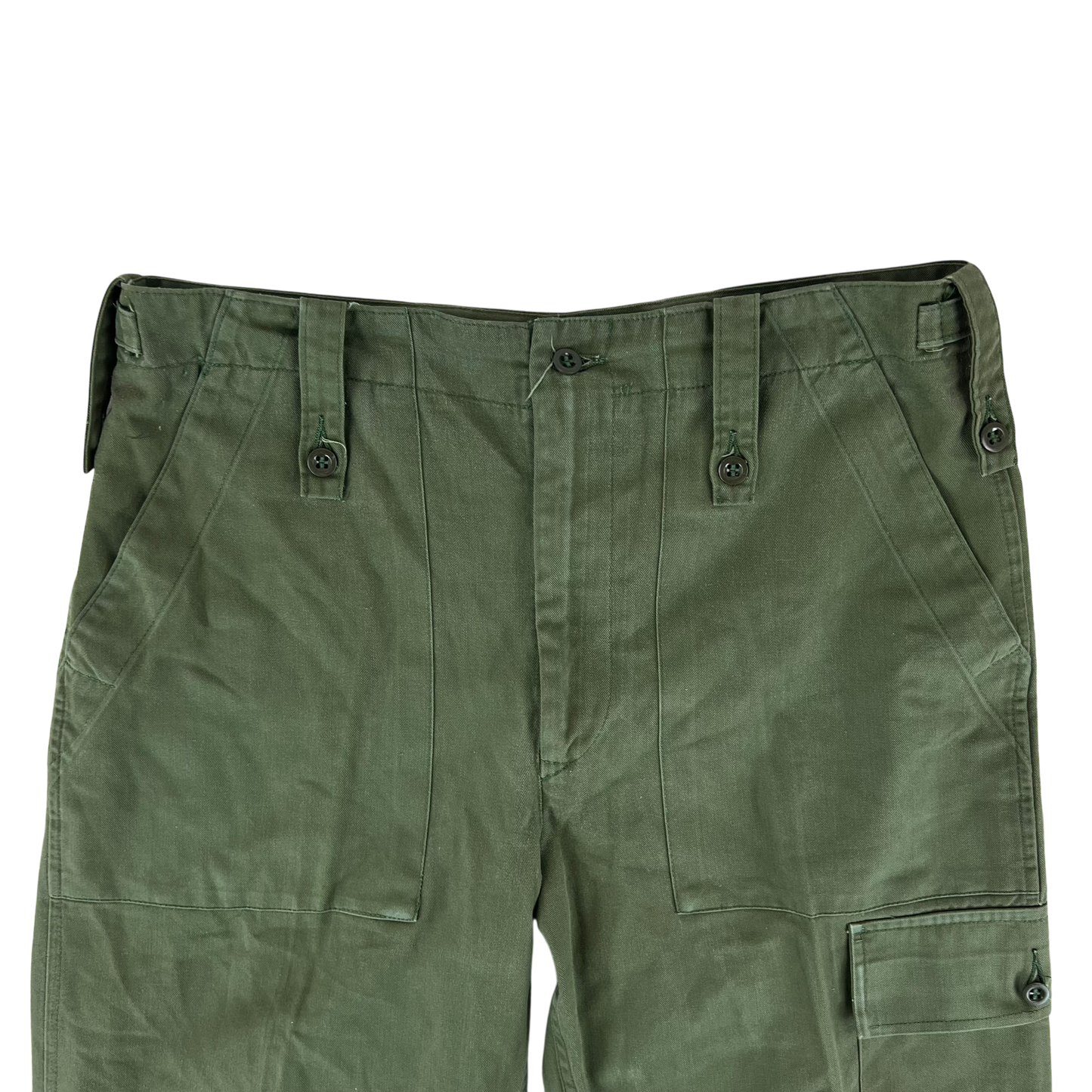 British Army Olive Green Fatigue Work Trousers - W33 L30