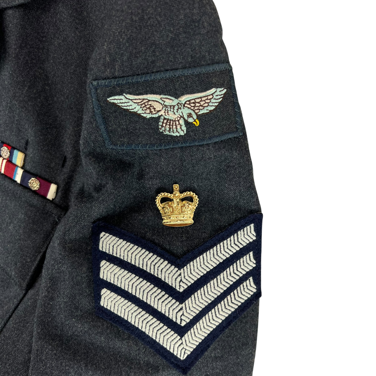 British Royal Air Force No. 1 Dress Jacket w/ Belt - Medium 100R