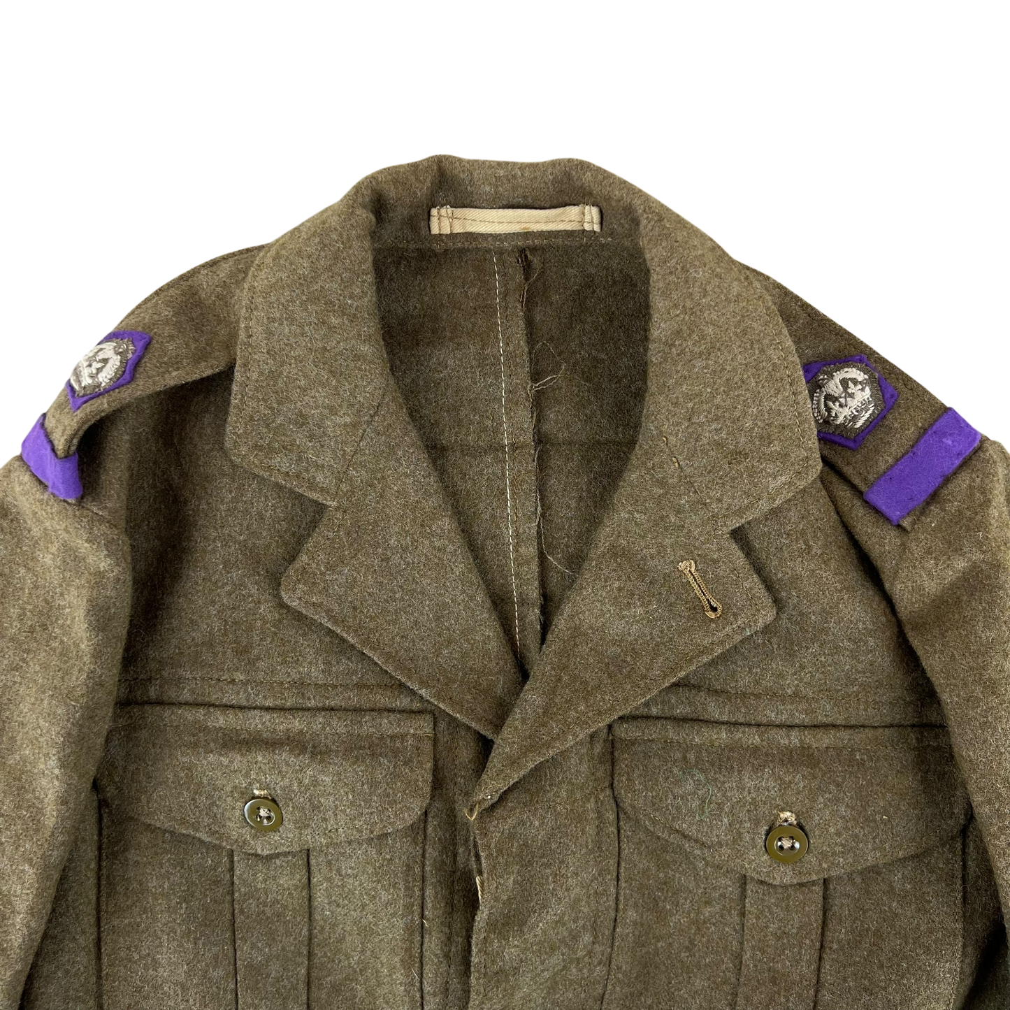British Army 50s Khaki Ike 1948 Pattern Battle Dress Jacket - Chaplains' Department - Medium