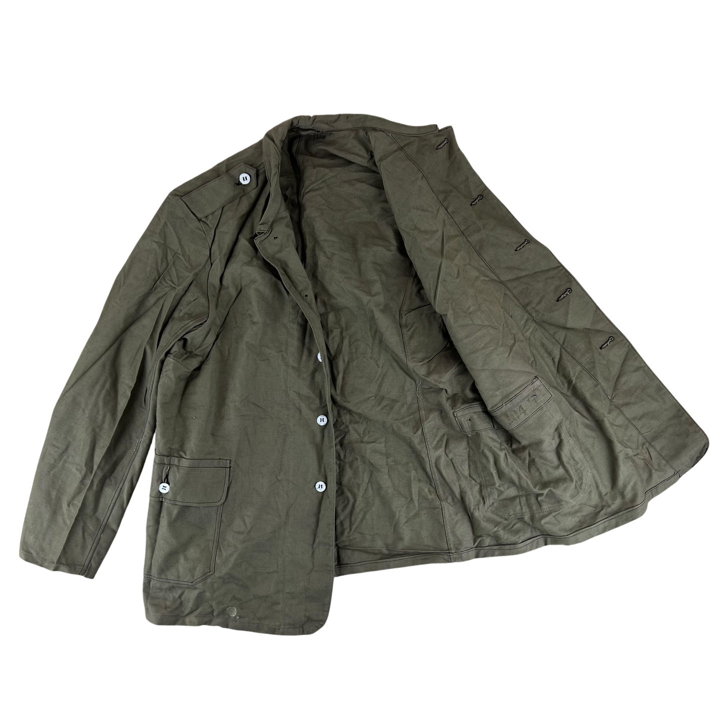 Swedish Army M40 "Grötrock" Brown Work Jacket - Large
