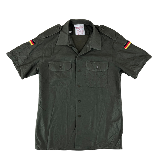 German Army Olive Drab Short Sleeve Field Shirt - Large GrNr 4