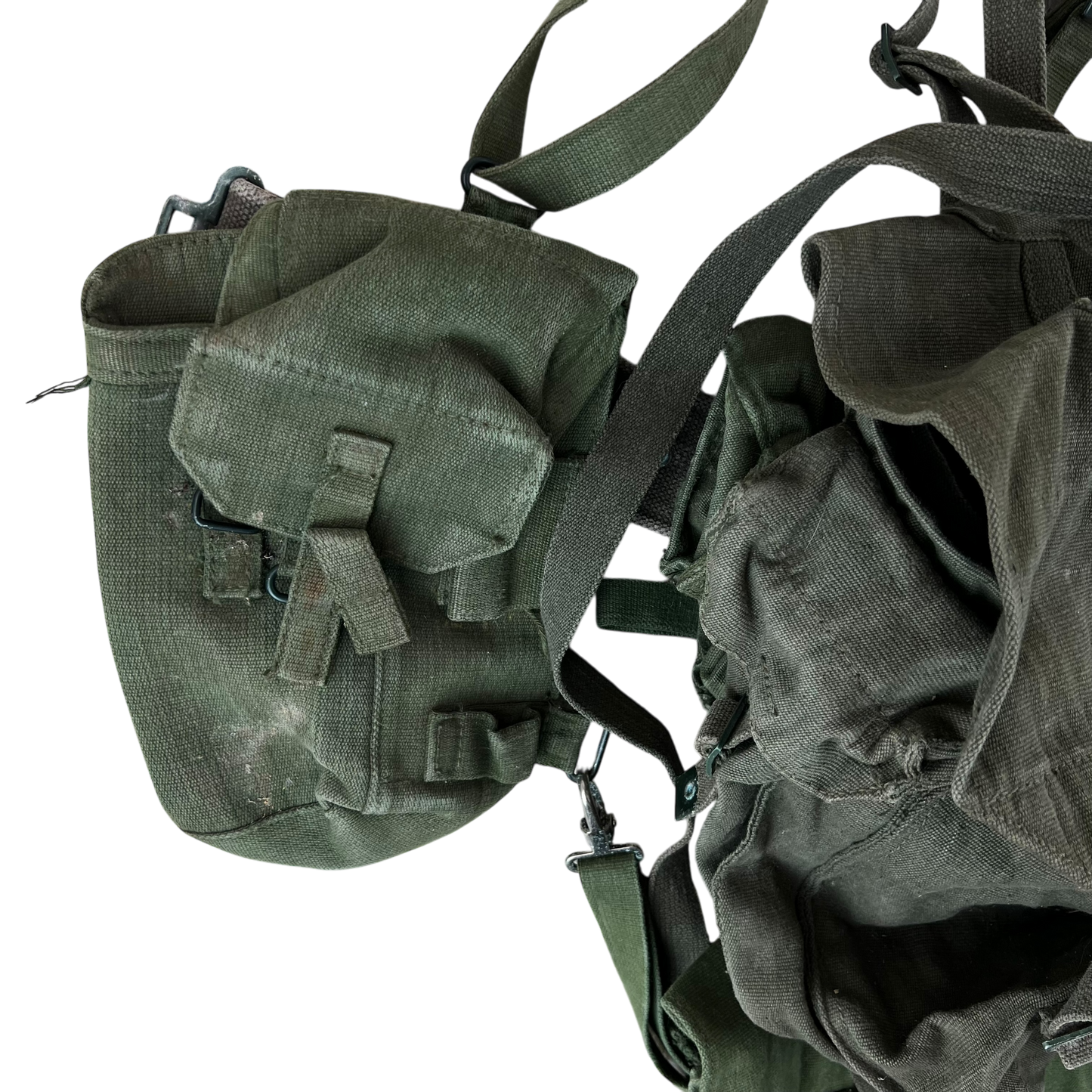 British Army 58 Pattern Webbing Yoke & Pouch Set - Medium