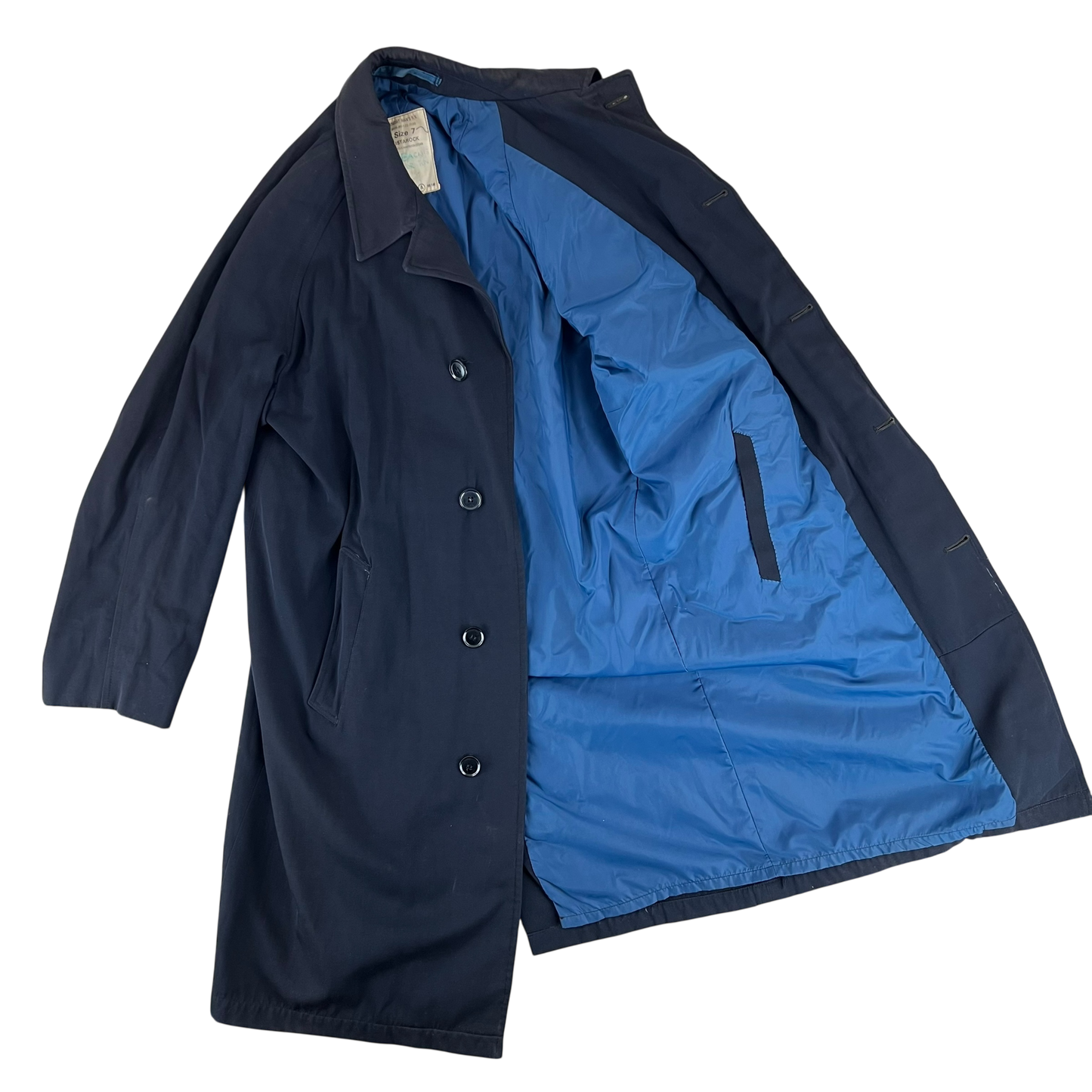 British Royal Navy 1960's Raincoat - Large