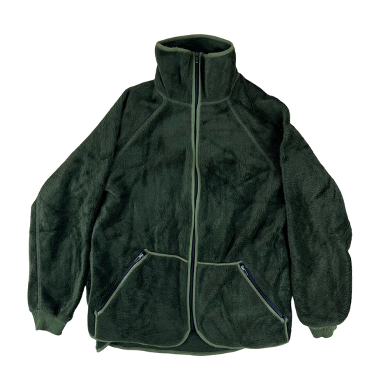 Dutch Army Faux Fur Fleece Jacket Cardigan - Medium