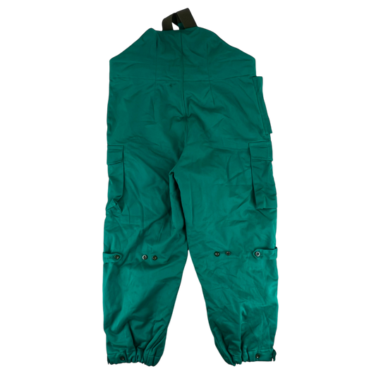 Austrian Army Thermal Insulated Green Blue Bib Overalls - Large 104-108 III/IV