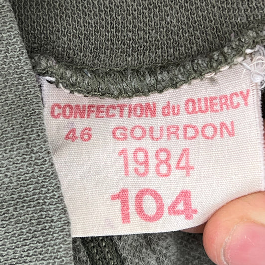 French Army Norgie Pullover 80s Sage Grey - Large