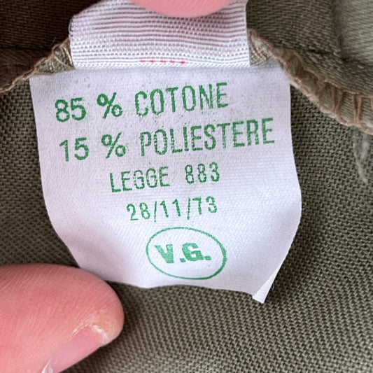 French Army 70s Olive Green Shorts - Large