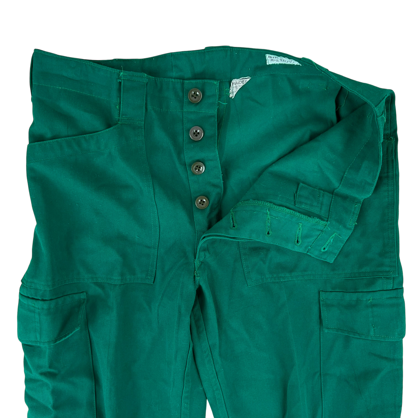 Austrian Army Green Blue Fatigue Trousers - W33 L32