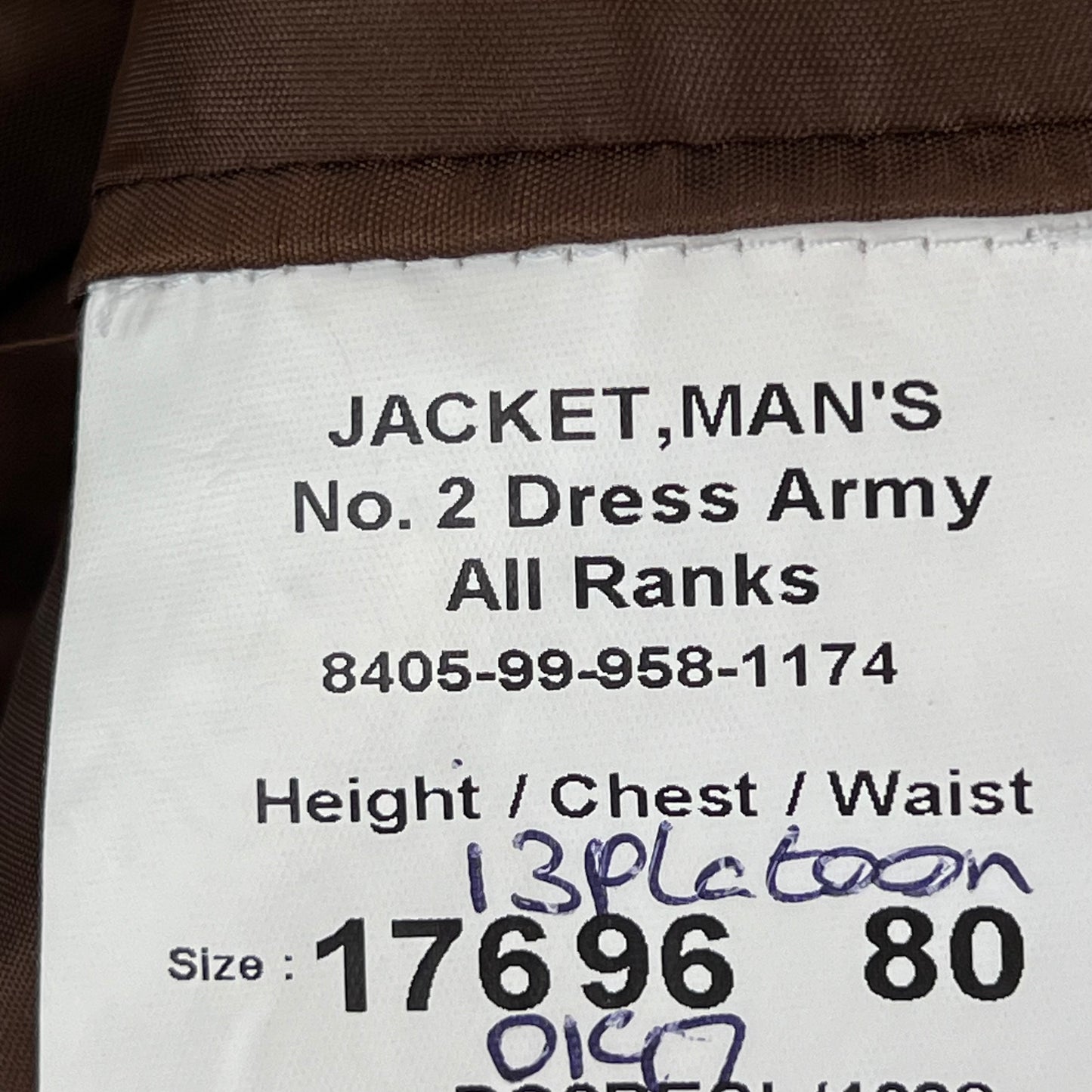 British Army No. 2 FAD Dress Jacket - Royal Dragoon Guards - Medium 176/96