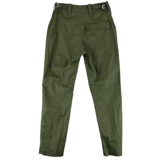British Army Olive Green Fatigue Work Trousers - W31 L32