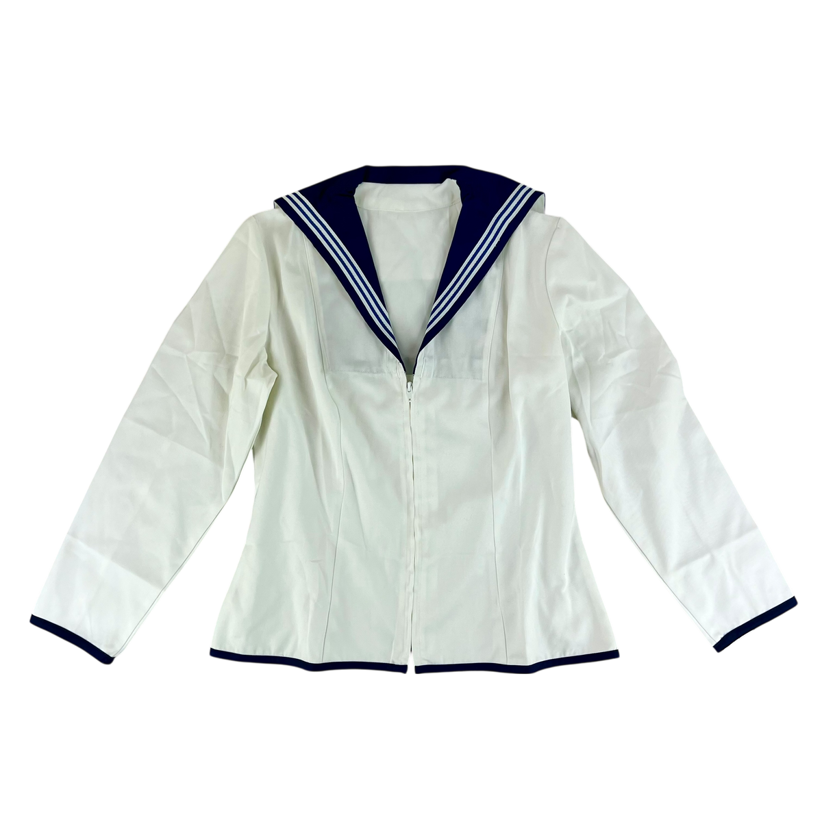 British Royal Navy Women's Class II White Jumper Sailor's Top - Medium 170/96