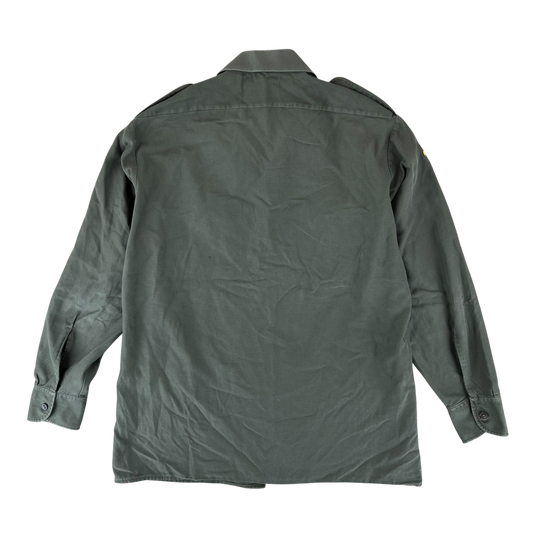 German Army Olive Green Long Sleeve Field Shirt - Medium