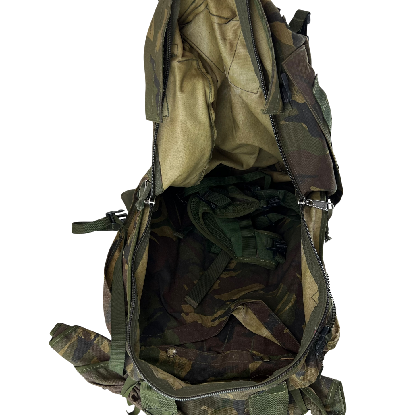 British Army S2000 DPM Woodland Camouflage 100L Short Convulted Rucksack