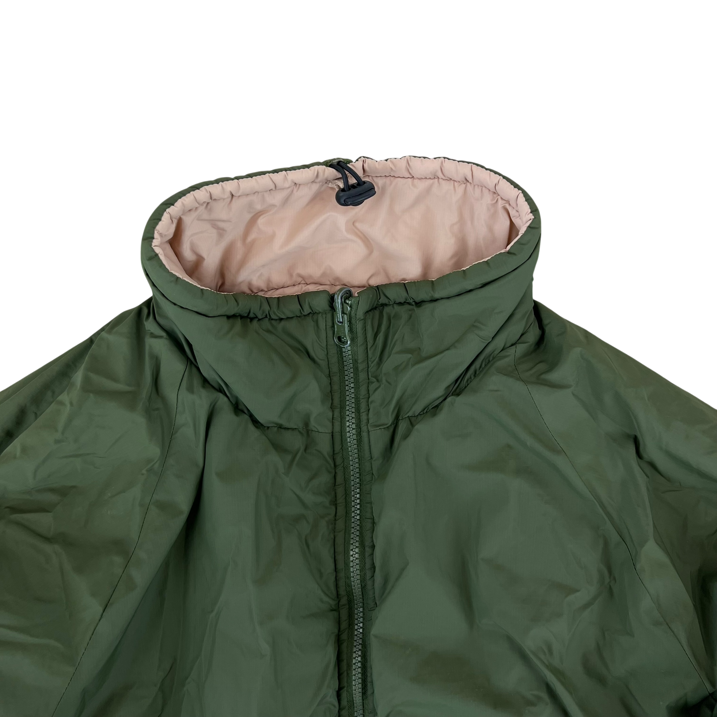 British Army Reversible Thermal Olive Green / Tan Quilted Jacket - Medium