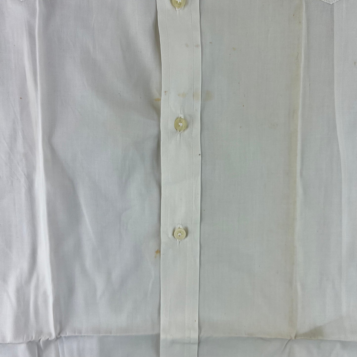 British Merchant Navy 50s Officer's Tropical Short Sleeve Shirt - Large