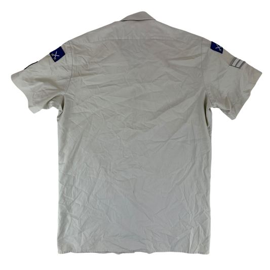 British Army Mens Fawn Shirt Short Sleeve - Large