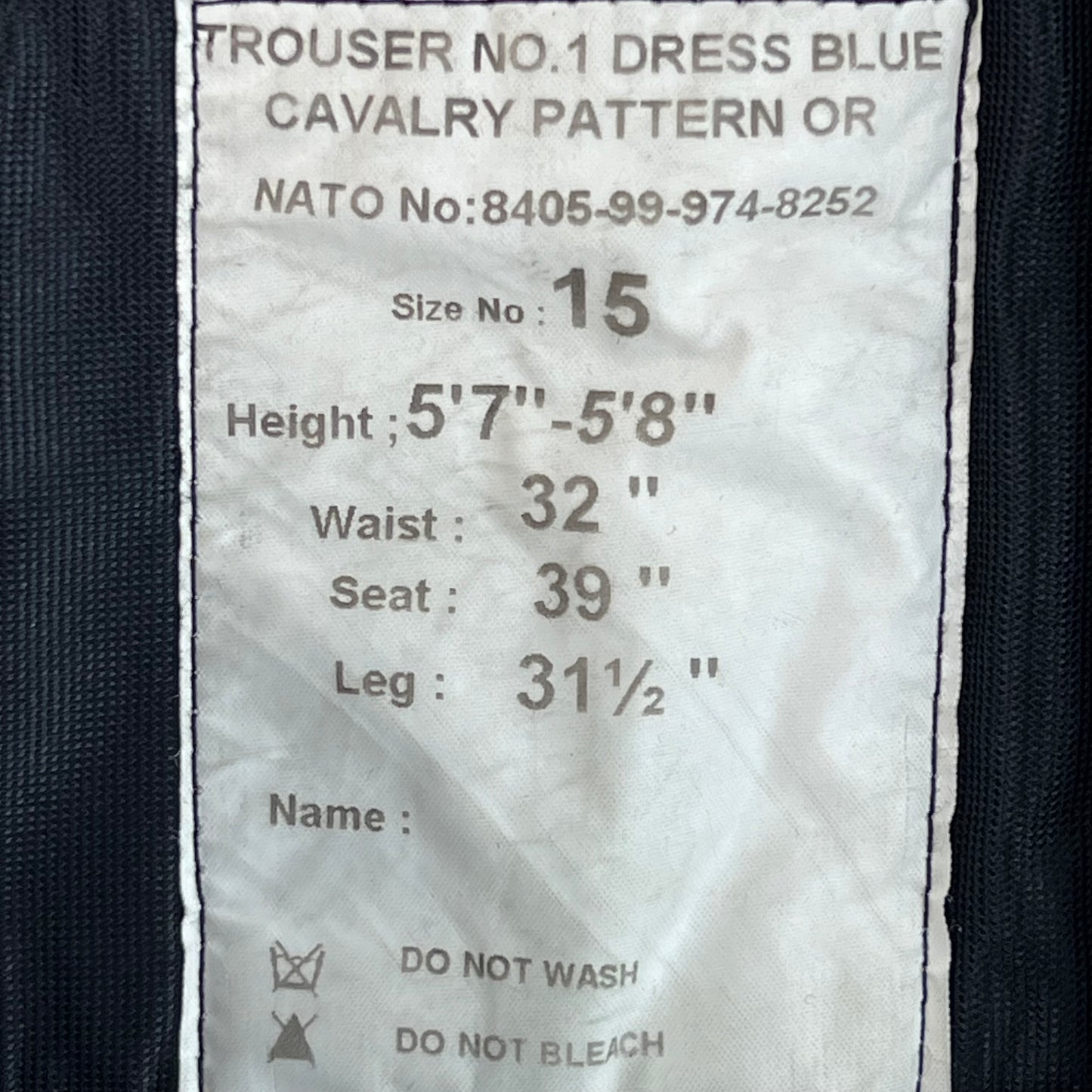 British Army No 1 Blues Dress Trousers - W29 L30