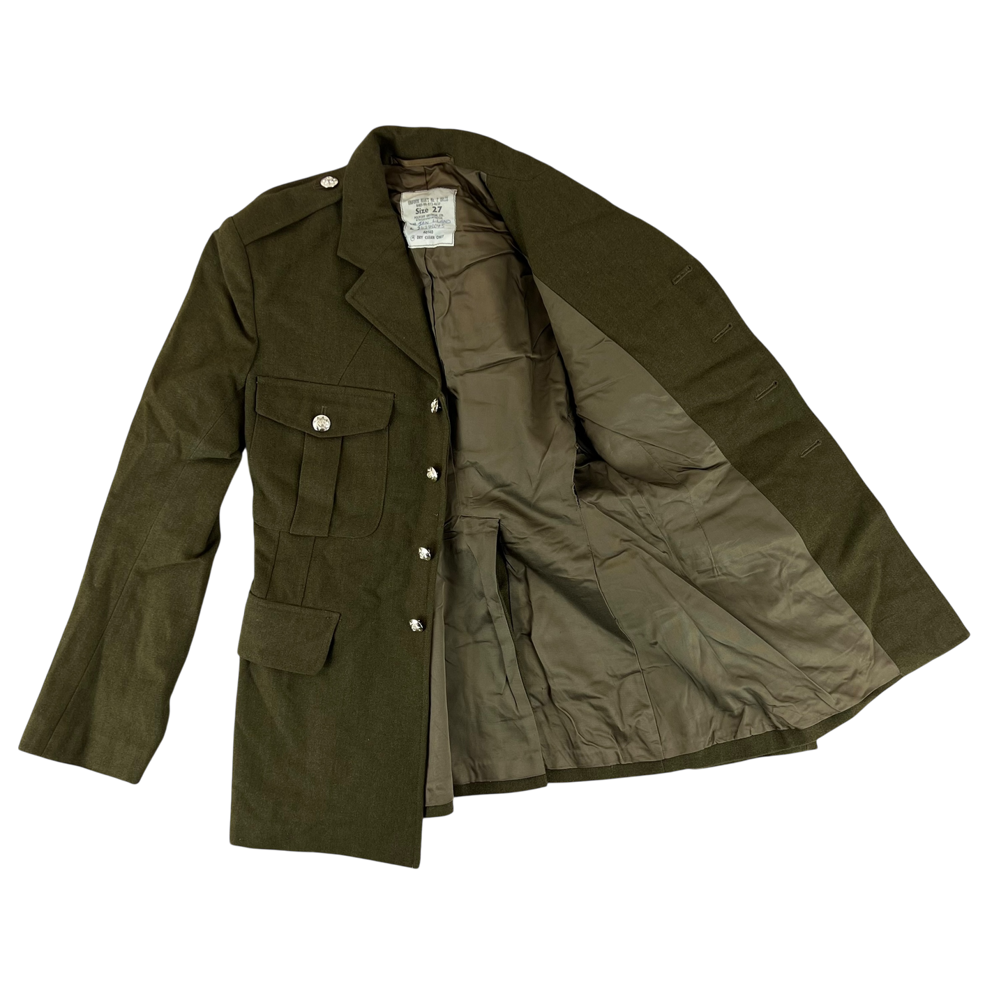 British Army 1980 Pattern No. 2 Olive Green Dress Jacket - Royal Corps of Transport -