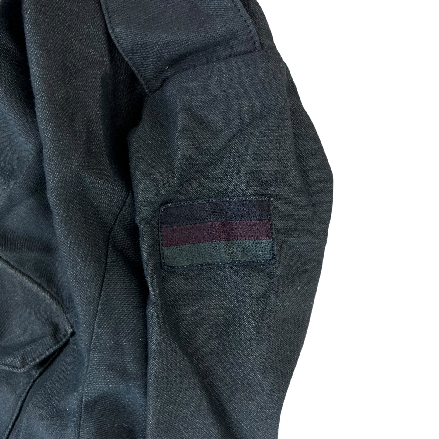German Army Re-Dyed Black Long Sleeve Field Shirt - Large
