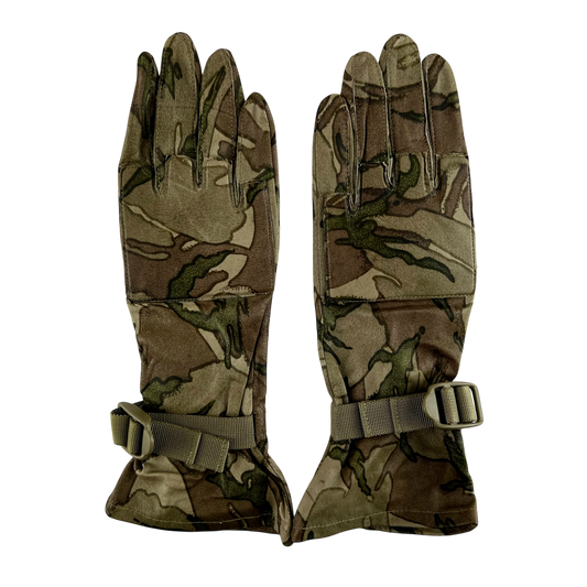British Army MTP Camouflage Warm Weather Leather Gloves - Medium SIZE 7