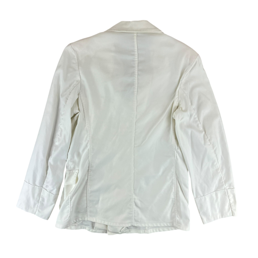 East German Army White Summer Dress Jacket - Medium g48