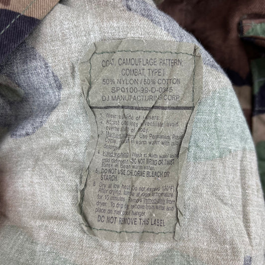US Army M81 Woodland Camouflage BDU Combat Jacket Vest - Large