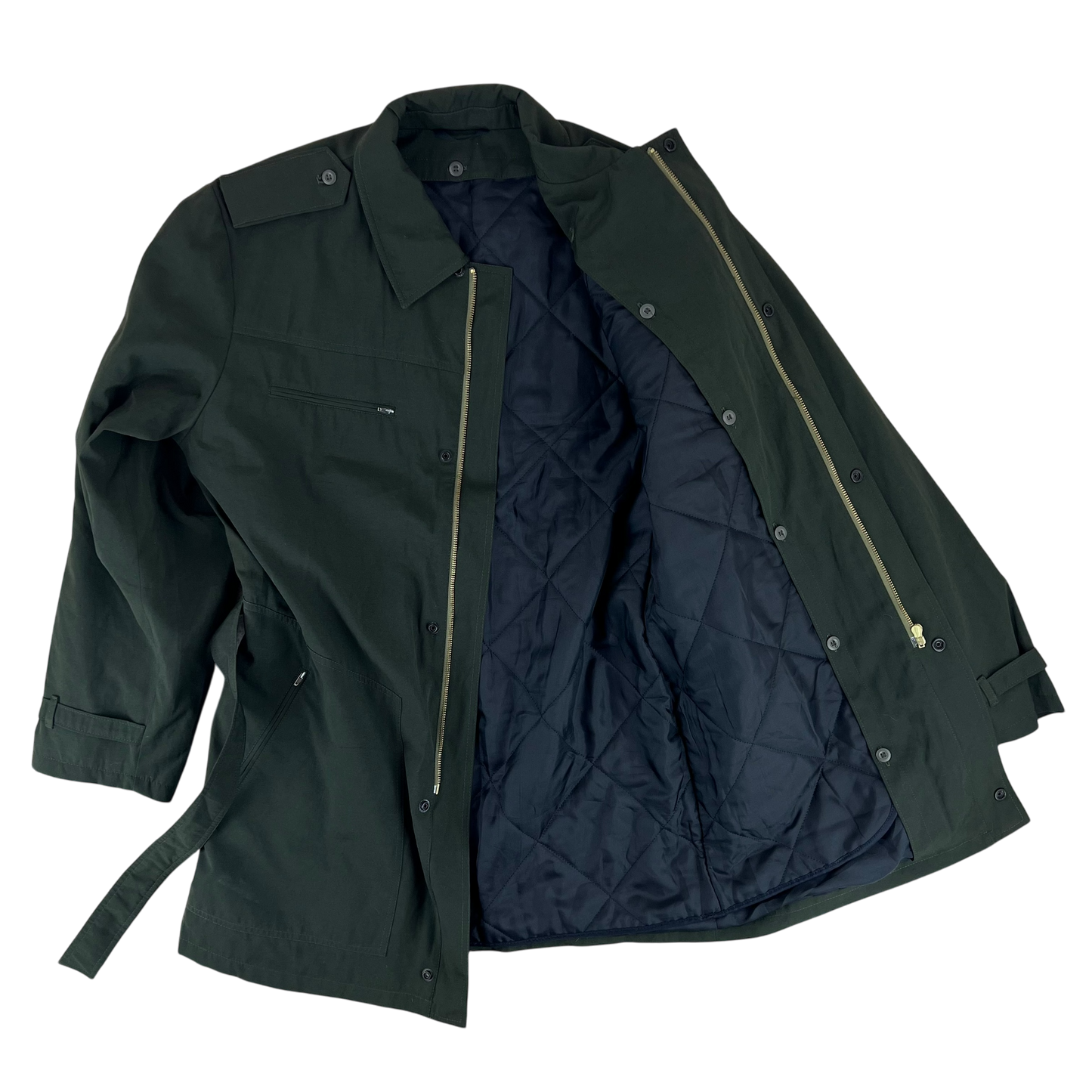Slovak Army M97 Guard's Coat Olive Drab w/ Liner - Large