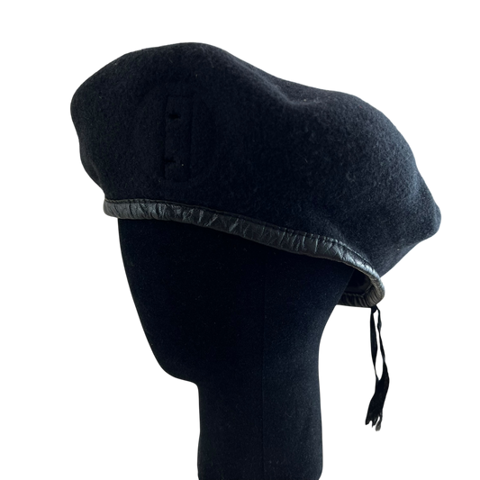 Finnish Navy M83 Black Beret - Large 59cm