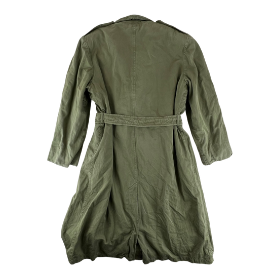 US Army 50s Olive Green Overcoat - Large