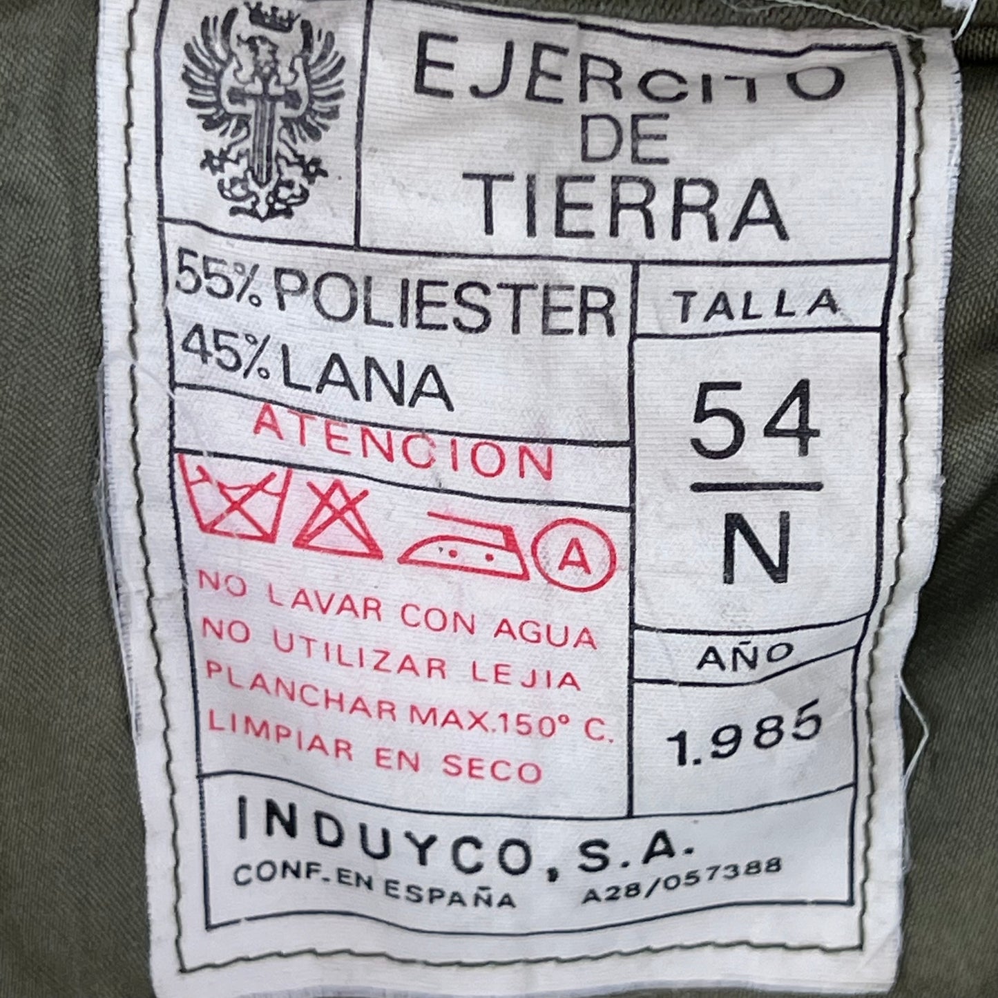 Spanish Army 80s Green Trenchcoat - Large