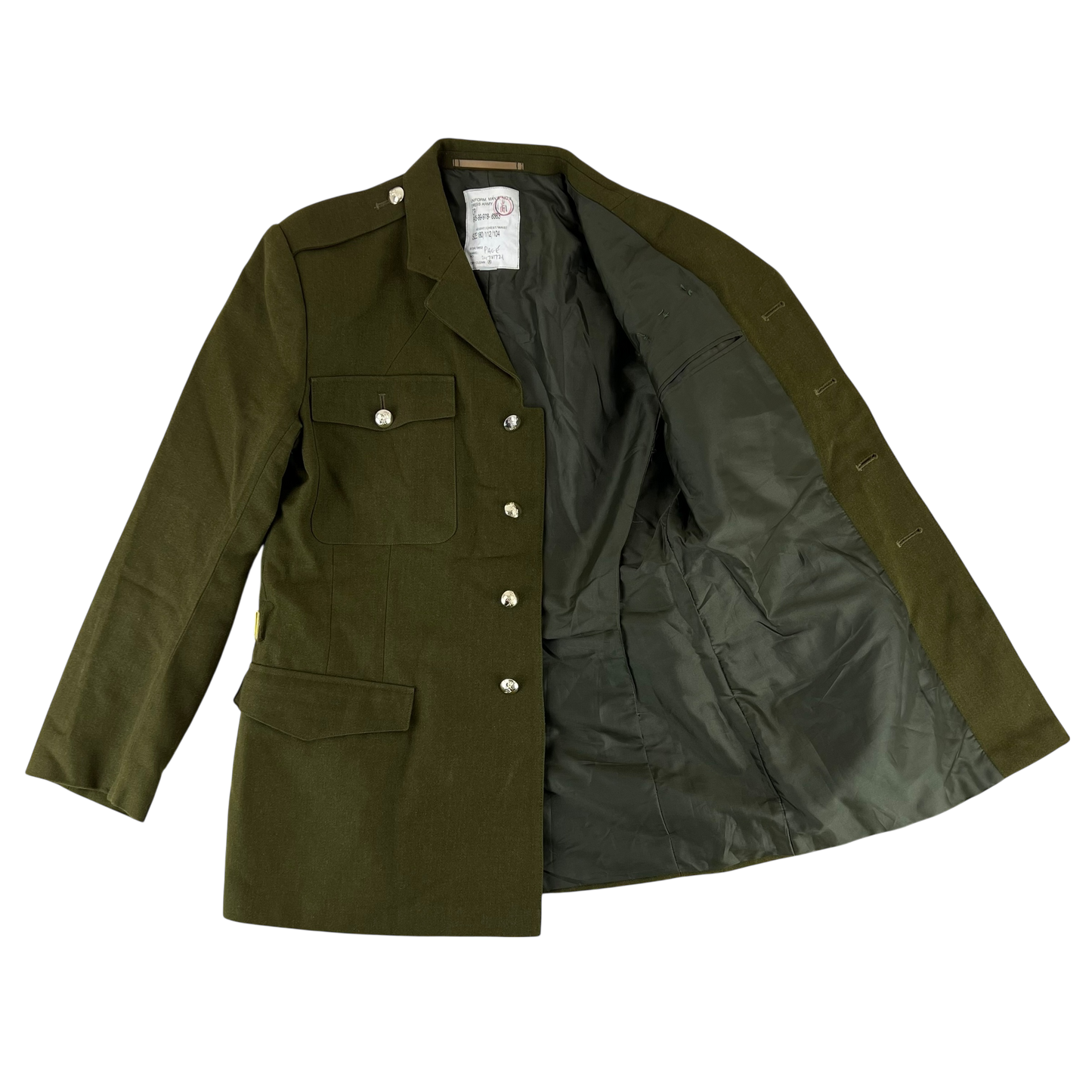 British Army 1980 Pattern No. 2 Olive Green Dress Jacket - REME - Large 180/112