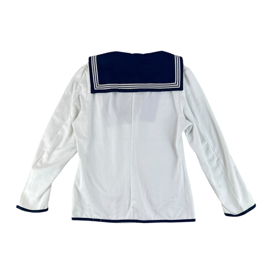 British Royal Navy Class II White Jumper Sailor's Top - Medium 170/96